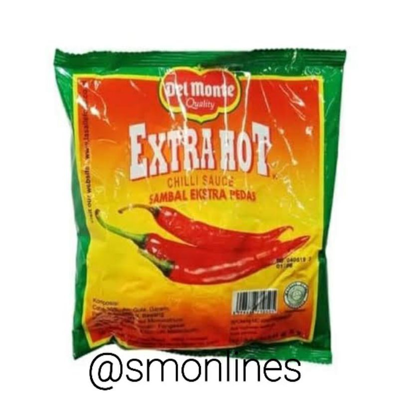 

saus delmonte xtra hot sachet 24x9gr
