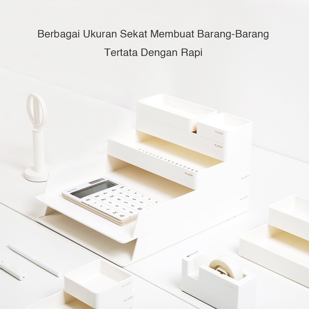 Nusign Desk Organizer / Rak Kertas Space Besar Pilihan 3 Warna NS001