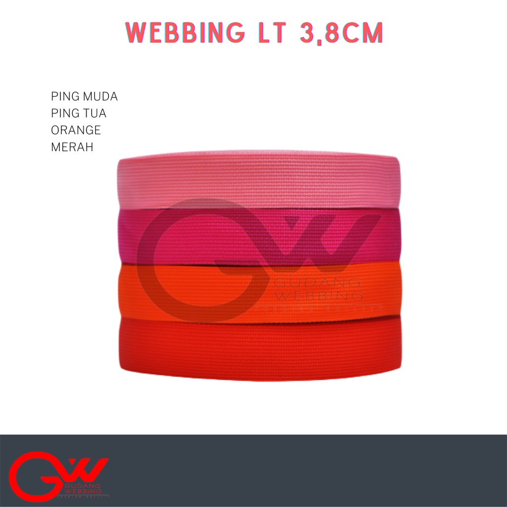 Tali Webbing - AA LT 3,8 cm WARNA