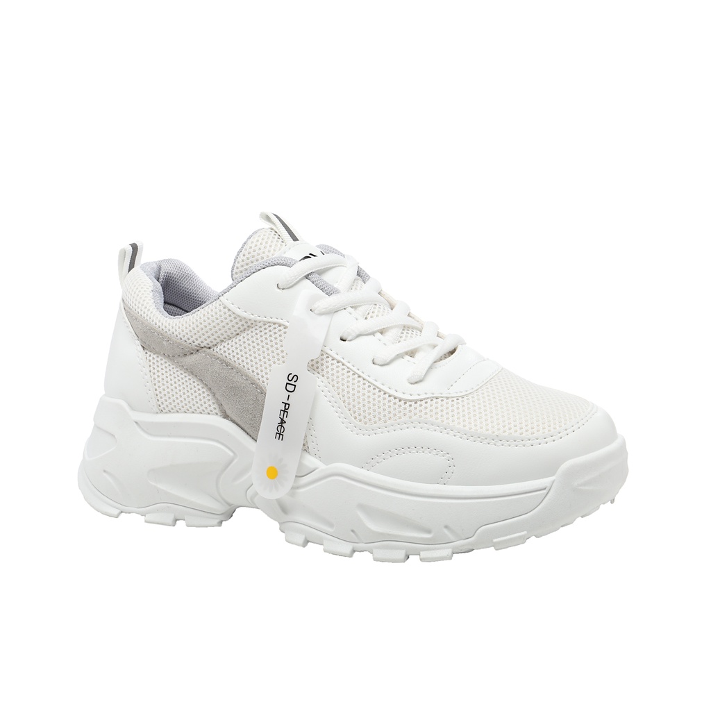 PVN Mingyu Sepatu Sneakers Wanita Casual Sport Shoes Cream 265-5