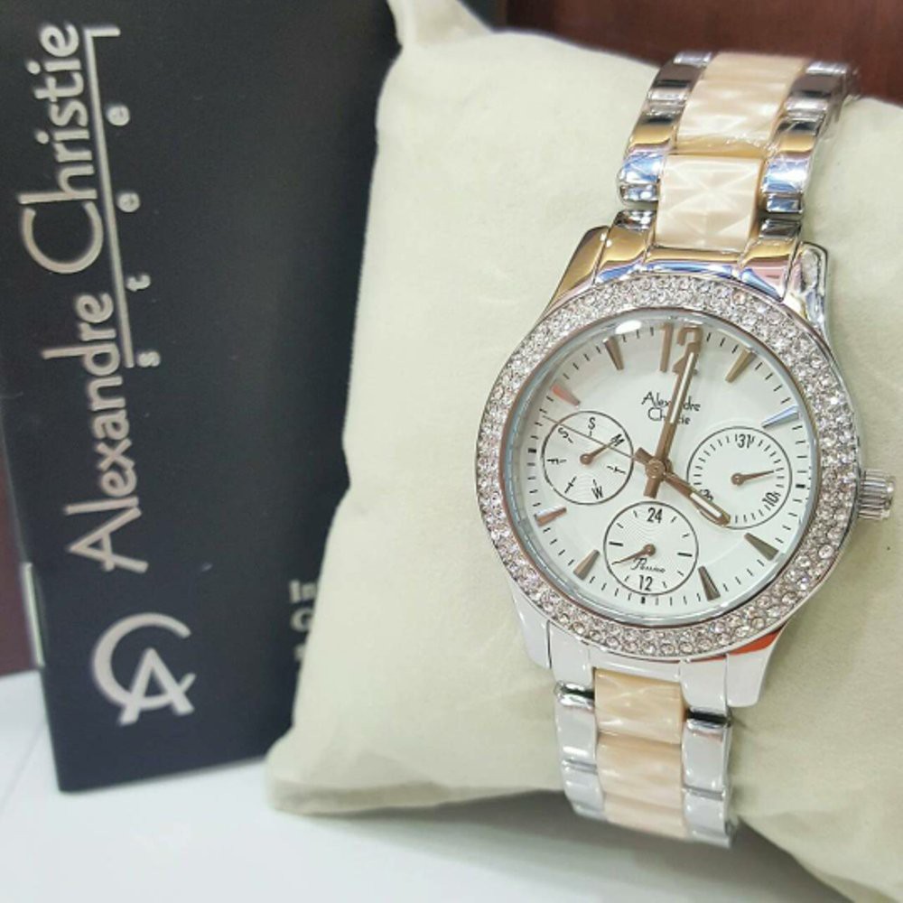 Dijual Jam Tangan Alexandre Christie Ac 2608 Wanita Silver Original  Diskon