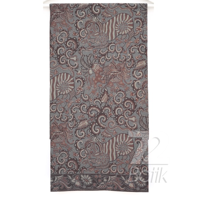 KAIN BATIK KATUN Premium Motif Balian Warna Abu Abu Grey Gray 721826 Cap 72 Jarik Jarit Samping Kebat Panjang Batik Katun Modern Premium Bahan Seragam Batik Pernikahan Kantor Keluarga Murah Kamen Jadi Batik Bali Lembaran