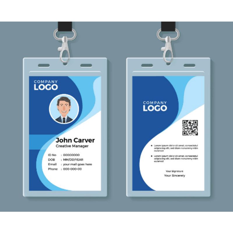 

cetak id card member card kartu mahasiswa name tag