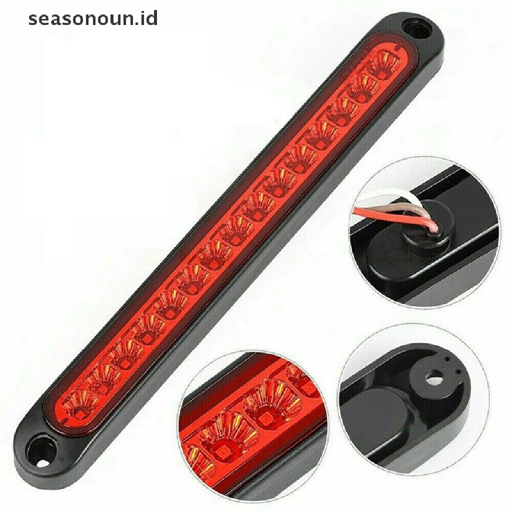 (seasonoun) Lampu Strip 15-LED Untuk Stop Lamp / Sein / Mundur Truk Trailer