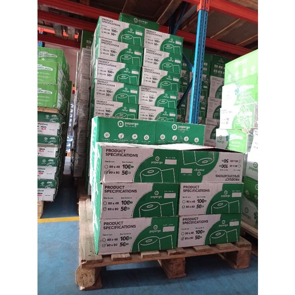 

(harga per 50roll) Kertas Thermal 80x80 80x79 79x80 printer bluetooth, struk kasir, struk parkir DLL