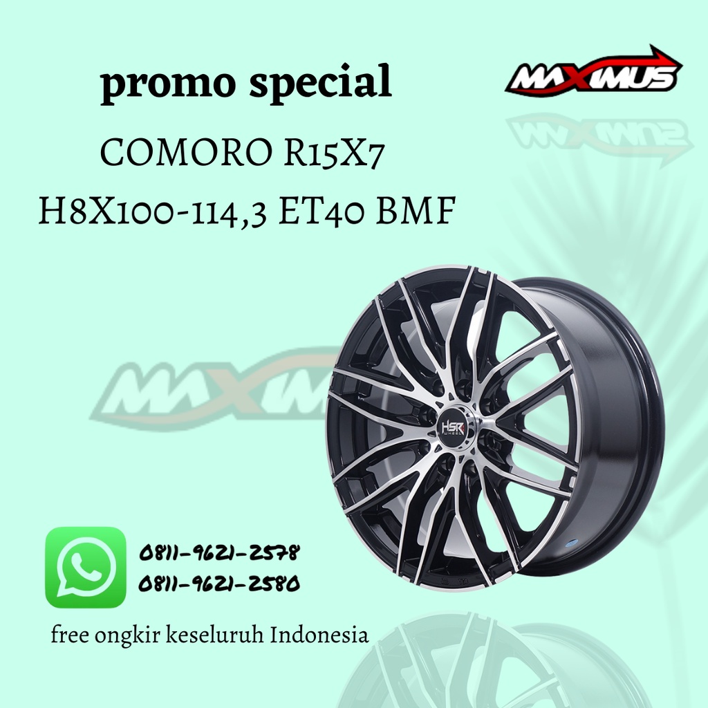 Velg Mobil Murah Ring 15 HSR COMORO - Attivo, Xenia, Xenia New calya jazz DLL