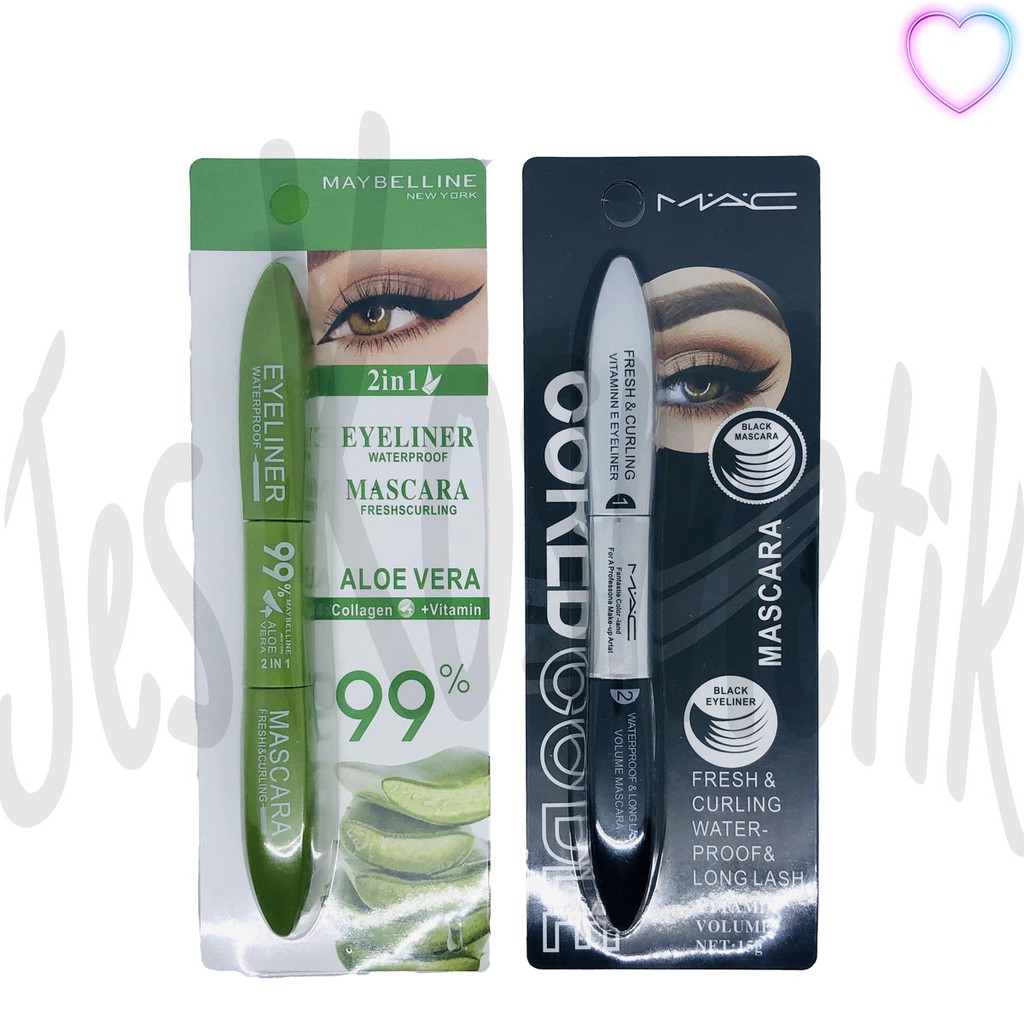 [PER PCS] MYB Mascara Eyeliner Make Up 2 in 1 / Grosir Kosmetik