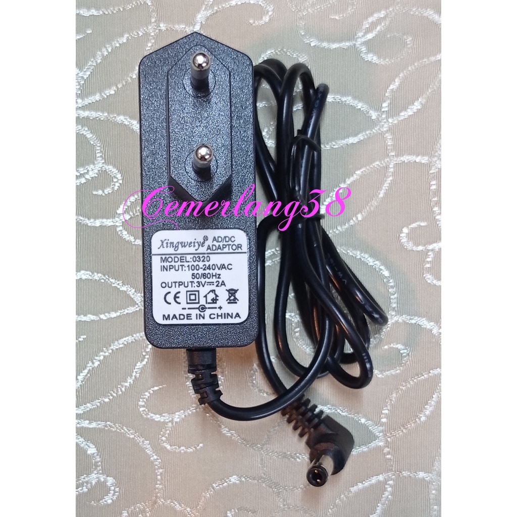 Switching Adaptor 3V 2A BK Transformer Adapter Charger AC to DC 3 V 2 A Power Supply 3 Volt 2 Amper