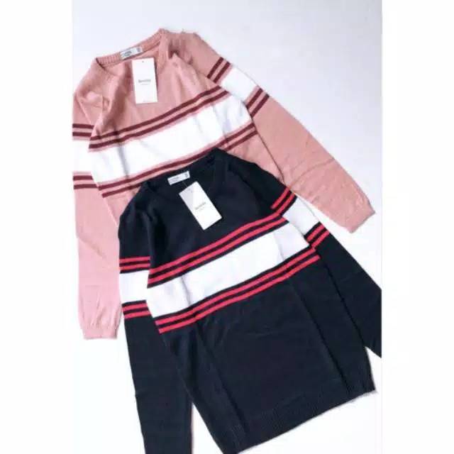 Sweater rajut warna warni