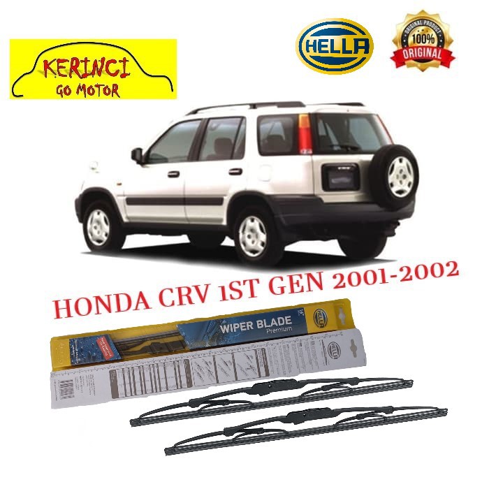 WIPER HONDA CRV 1st GEN 2001-2002 HELLA PREMIUM 19&quot; &amp; 19&quot; SEPASANG