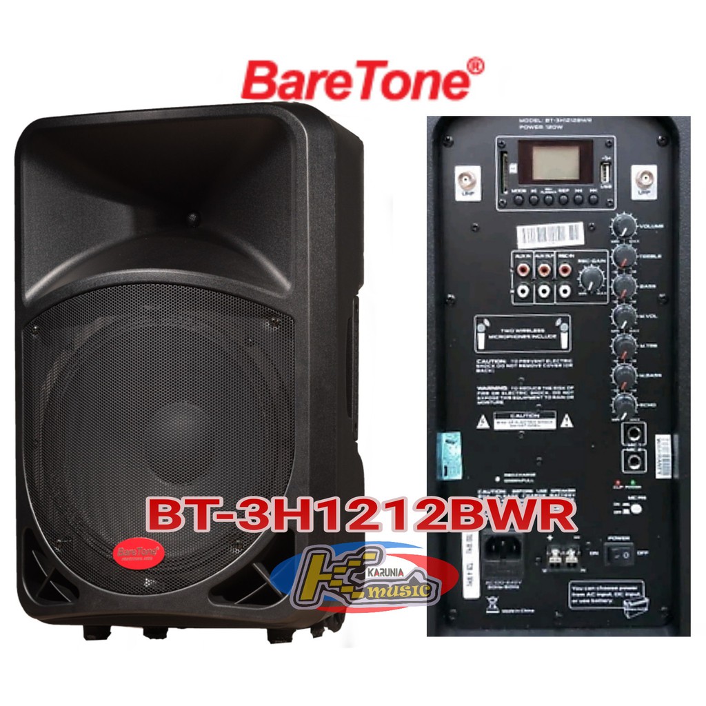 lbh murah [hrg*ditoko datang* ] ampli speaker aktif Baretone wireles max 1212bwr 12bwr 12inch