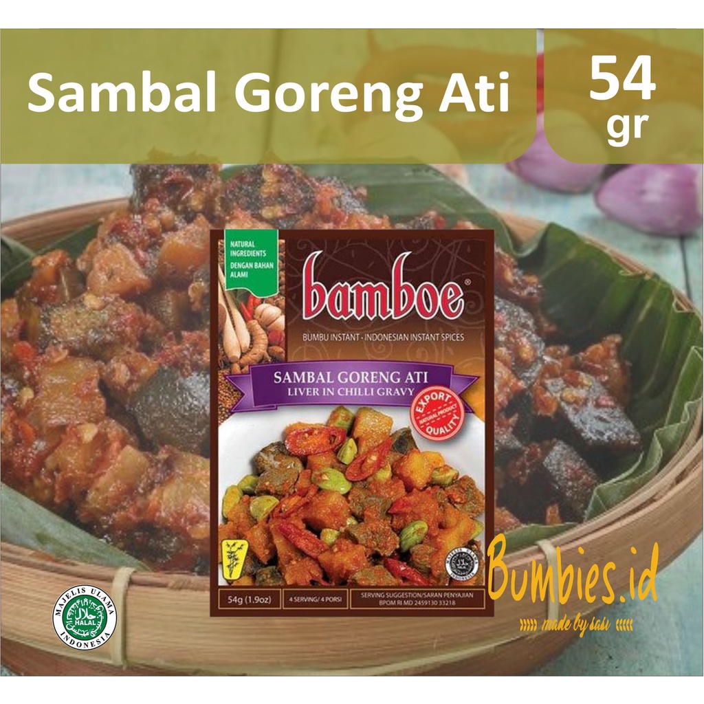 Bumbu Bamboe Sambal Goreng Ati | Spice Mix for Roast Potato in Indonesian Spicy Sauce | Bumbu Instant | SGA