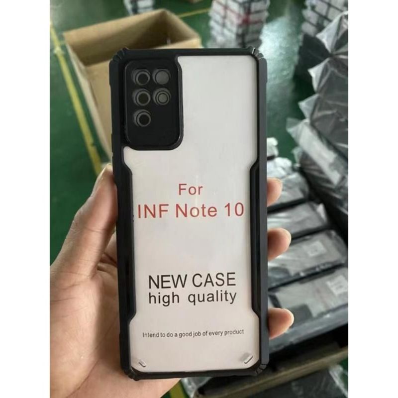 SP- CASE CASING INFINIX NOTE 10 8 7 10 PRO 10 PRO NFC HOT 11 11S 10S 10 9 PLAY 10 PLAY 8 SMART 6 5 4 HARDCASE SHOCKPROOF TRANSPARAN ARMOR Shockproof fuze case armor SP