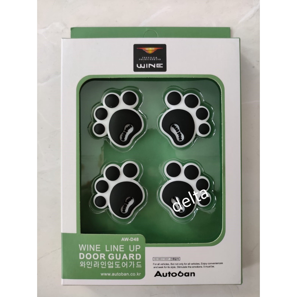 Doorguard karet/pelindung pintu mobil KAKI kucing