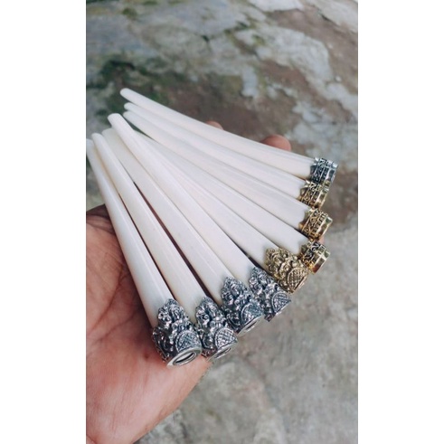 ONCE/PIPA ROKOK TULANG SAPI ALPAKA/SILVER/GOLD KWLITAS TERBAIK/12 CM