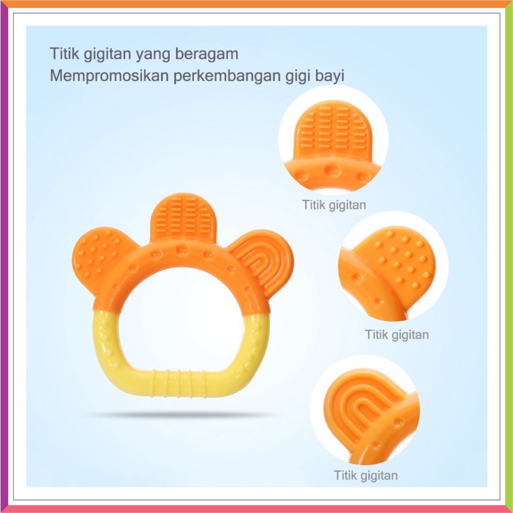 ❤ Fashionbabies ❤ MAINAN GIGITAN BAYI BAHAN SILIKON TEETHER BUAH UNTUK BAYI