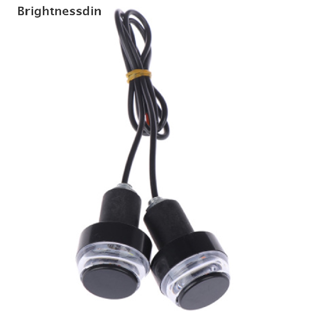 [Bright] 2pcs DC 12V Motorcycle LED Handlebar End Turn Signal Light Flasher Marker Lamp Boutique