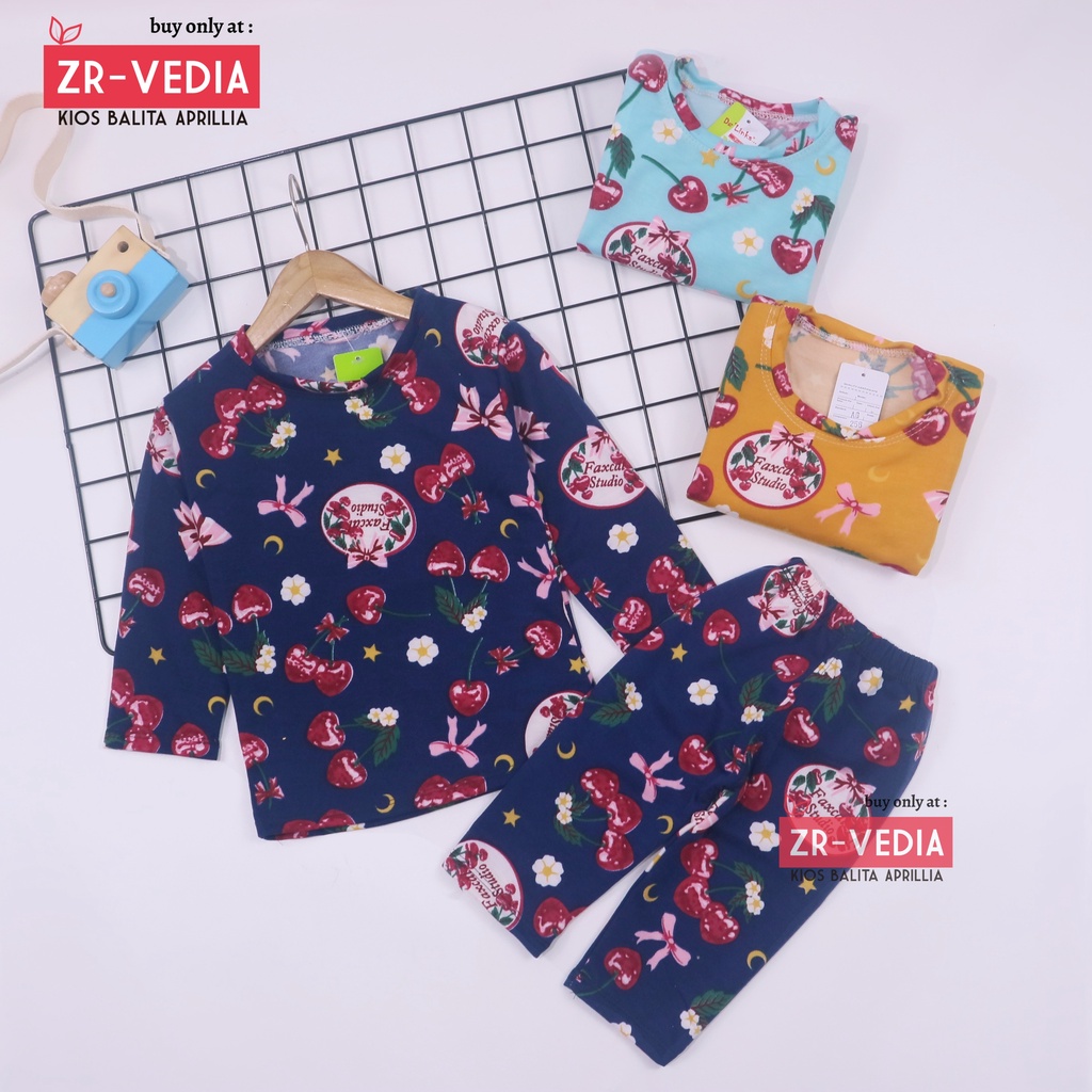 Pajamas Sunday uk 3-5 Tahun / Baju Tidur Anak Perempuan IMPORT Piyama Branded Karakter Setelan