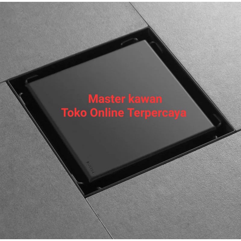 Smart Floor Drain Tile insert Hitam BLACK /Saringan Got kamar mandi Anti Bau Warna Hitam