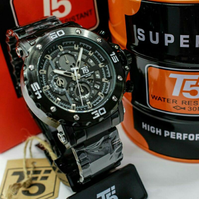 Jam T5 H 3723 original chronograph bergaransi free tin box