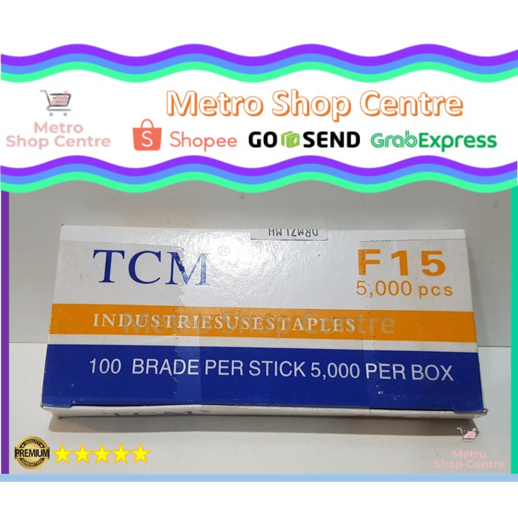 

TCM - Refill Isi Staples / Mata Paku Tembak F 15 5000 Pcs (1 Box / Dus)