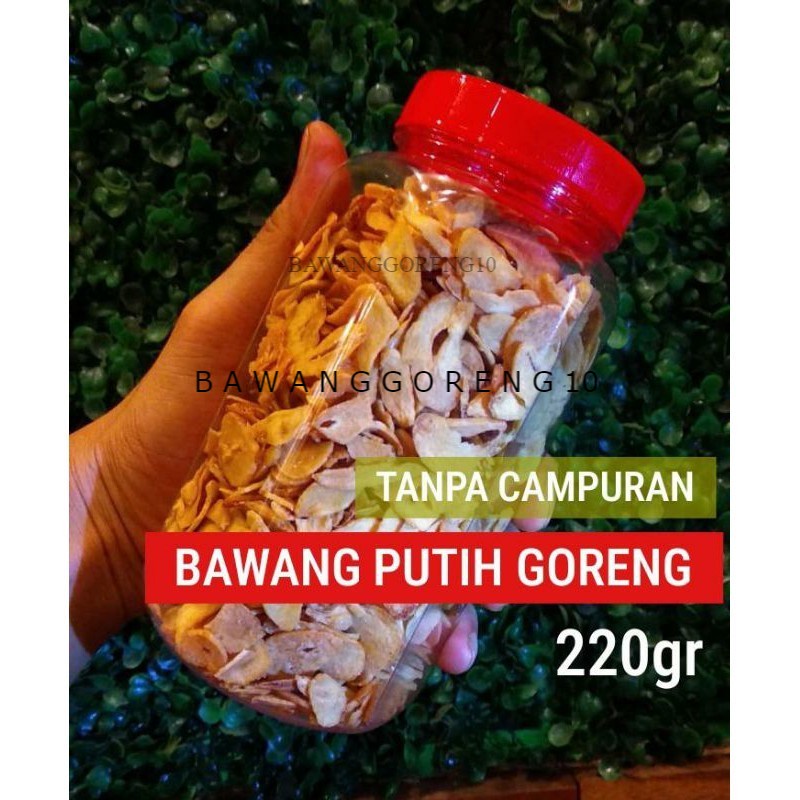 

Bawang Putih Goreng Toples Asli Murni Tanpa Campuran Kemasan 120gr , 200gr , 220gr
