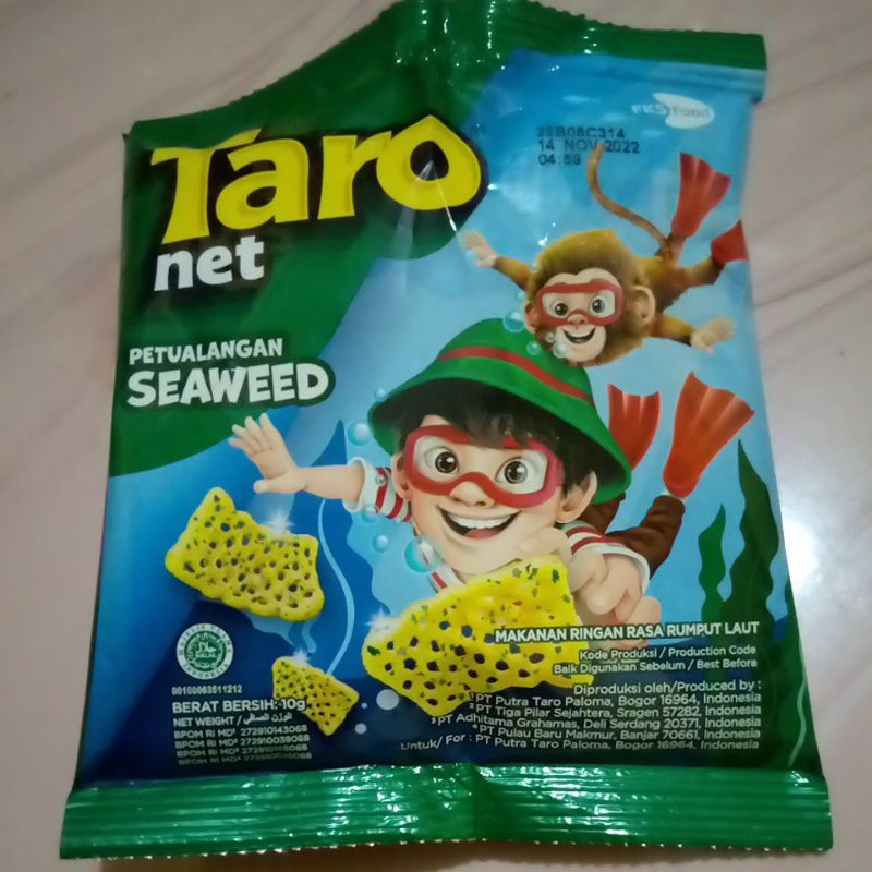 

TARO NET SEAWEED RASA RUMPUT LAUT 10 GR KADO PARCEL ULANG TAHUN MURAH