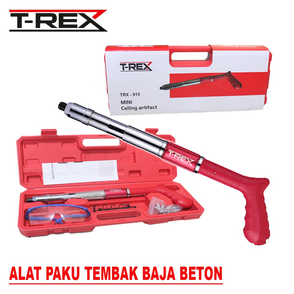 CUCI GUDANG !! T-REX Alat Mesin Tembak Paku Beton / Fastening Gun / Ramset Gun / Paku tembak beton baja TERMURAH BERKUALITAS!