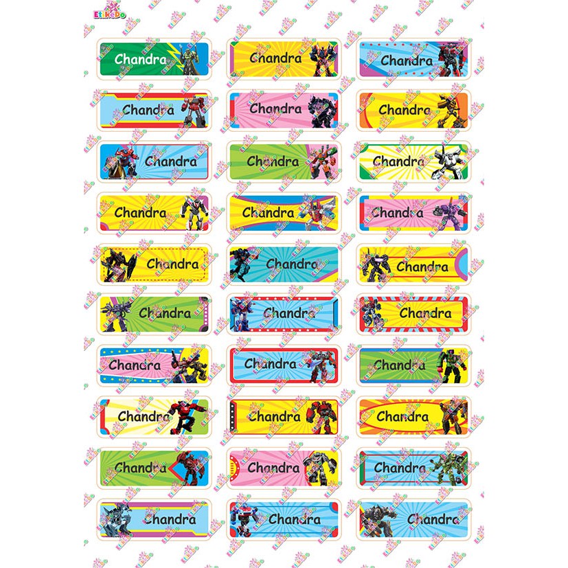 

LABEL NAMA TRANSFORMER 120 STIKER- ANTI AIR/ROBEK/LUNTUR-2 Nama TF1S2