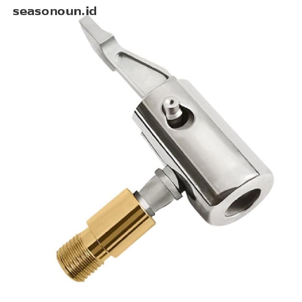 【seasonoun】 Stainless Steel Tire Chucks Air Compressor Air Chucks Tire Inflation Nozzle .