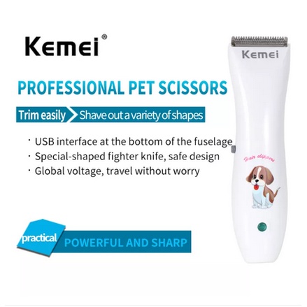 Pet Clipper/Pencukur Bulu Kucing/Alat Cukur Bulu Kucing/kemei-1051 Pemotong Rambut Hewan Peliharaan Pet Hair Clipper