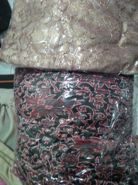 Setelan Pinkan Foil Dusty Nude Tanpa Glitter