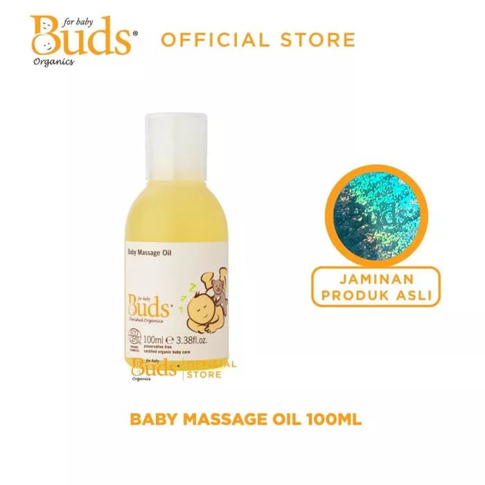 Buds Organic Cherished Baby Massage Oil 100ml