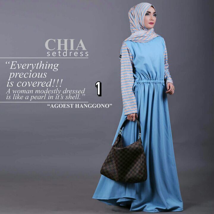 Gamis Syari Chia Original By Agoest Hanggono