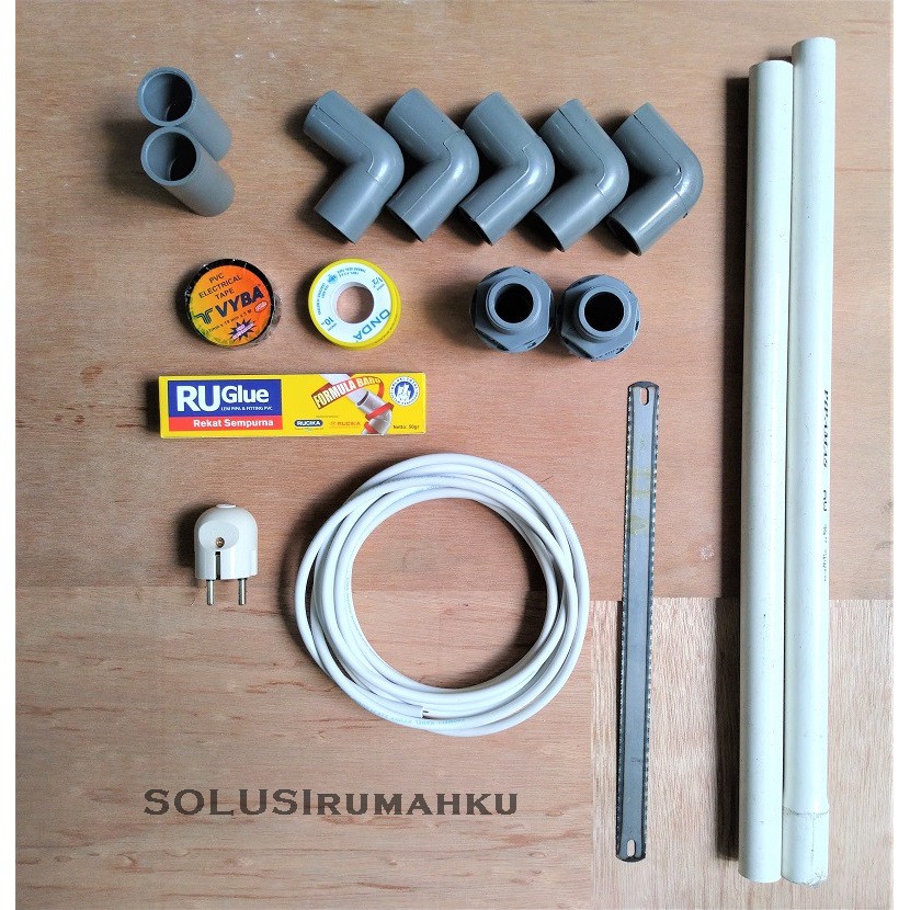 SET PAKET Ganti Pompa Air Reparasi Pompa 125 & 200 Watt SHIMIZU SANYO