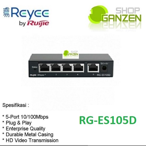 Ruijie Reyee ES105D Switch RG-ES105D Series Metal Case Unmanaged