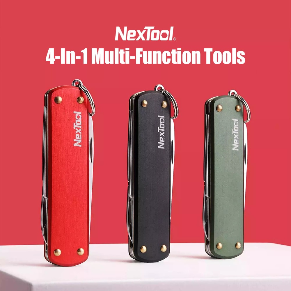 NEXTOOL KT5026B - Pisau Lipat 4-in-1 EDC Tool Multifungsi