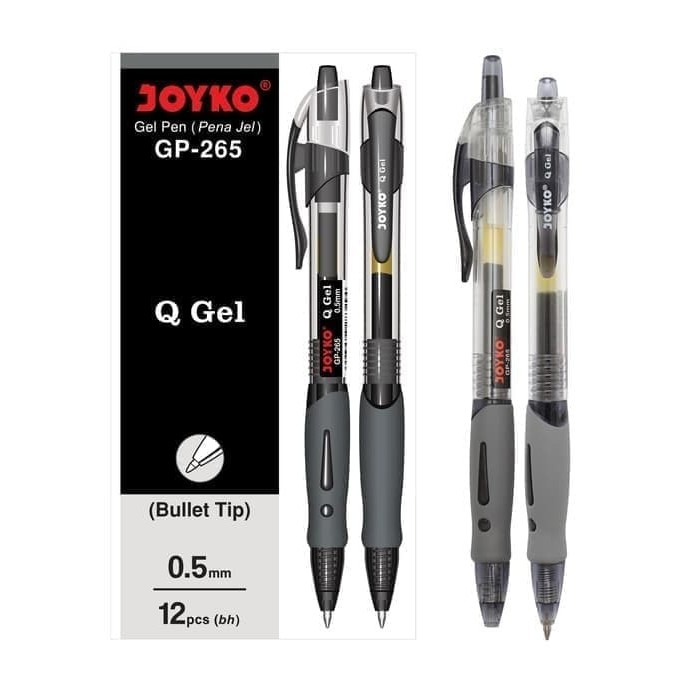 

Pulpen / Gel Pen / Pena Joyko GP-265 / Q Gel / 0.5 mm / 1 BOX 12 PCS