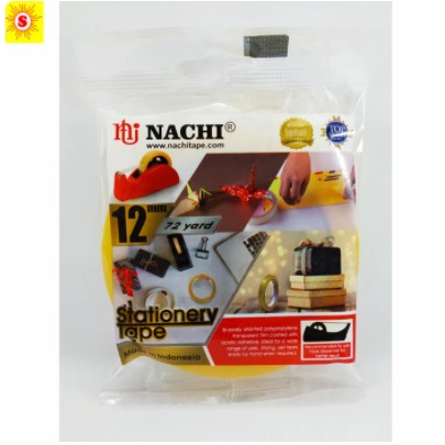 

NACHI Stationery Tape 1/2" ( 12 mm x 72 Yard )