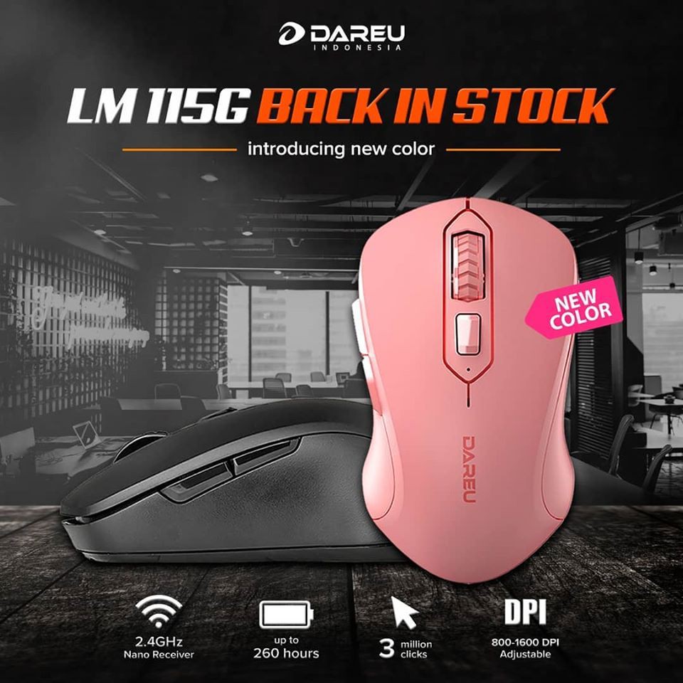 Dareu LM-115G Wireless Mouse / Dareu LM115G / Dareu LM 115G