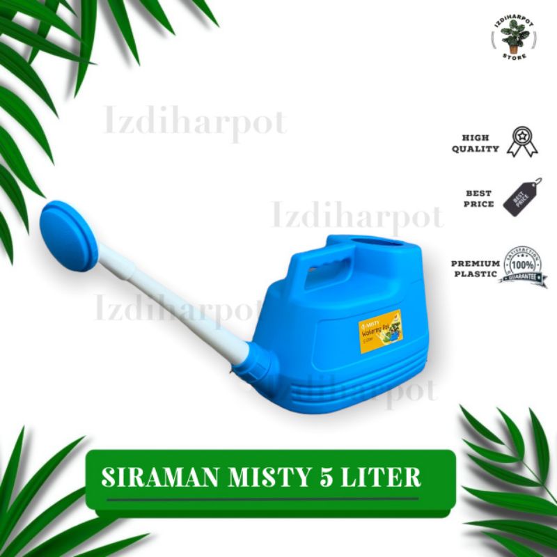 SIRAMAN TANAMAN WATERING POT MISTY 5 LITER PENYIRAM TANAMAN - BIRU MUDA