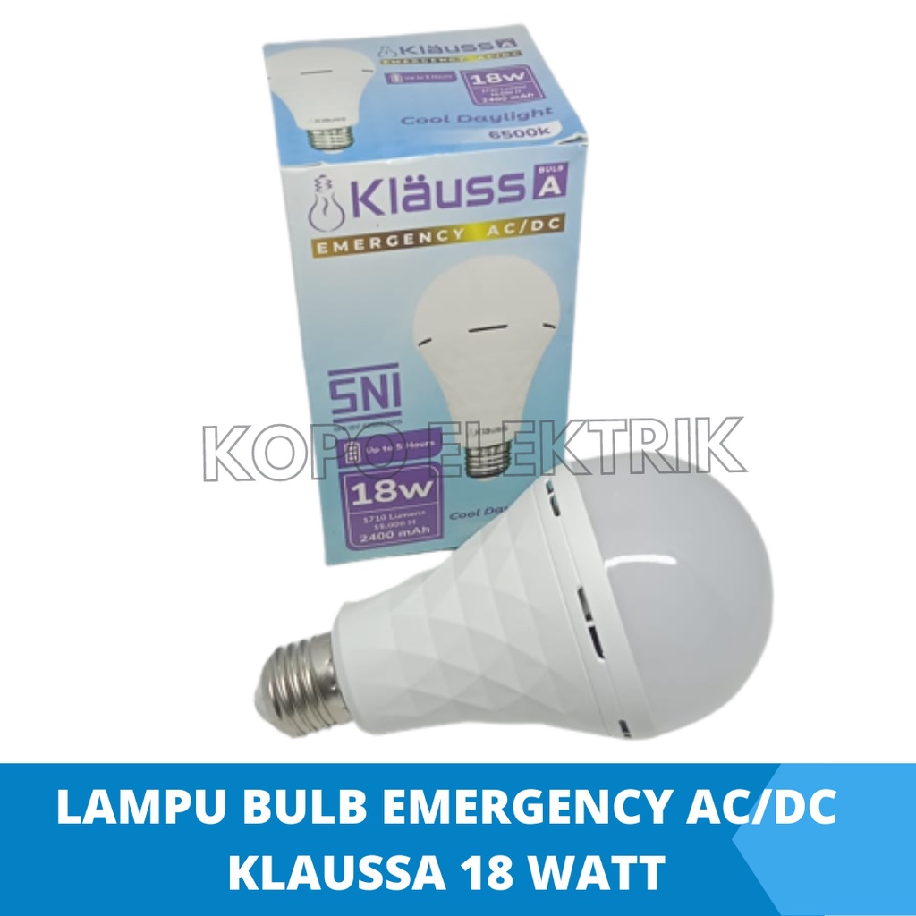 Lampu Bulb Emergency AC/DC 18 Watt Putih