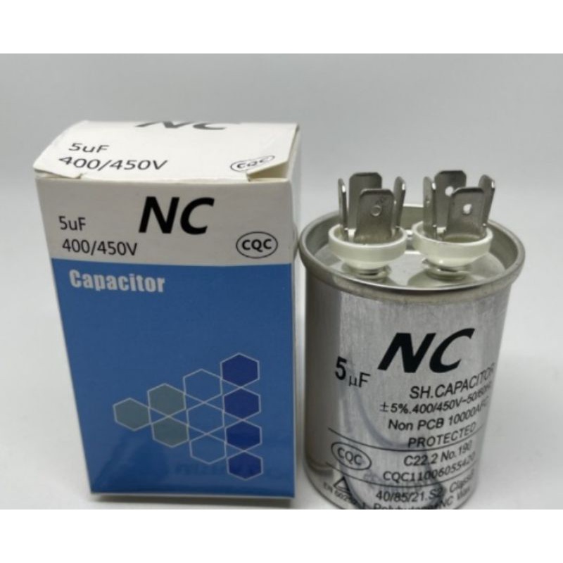 Kapasitor Kapasitor NC running Kulkas 5 uf 5uf 400v 450v volt original