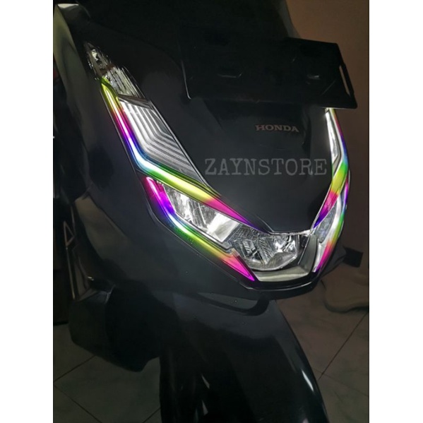stiker alis motor honda pcx160 tema pelangi/RGB