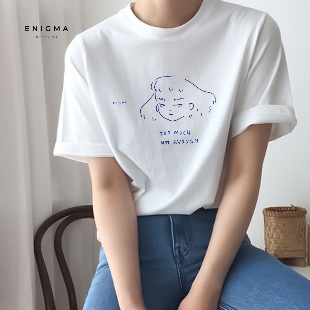 Atasan Wanita Kaos Lengan Pendek Terbaru Original Enigma Kaos Wanita Aesthetic atasan wanita adem quotes