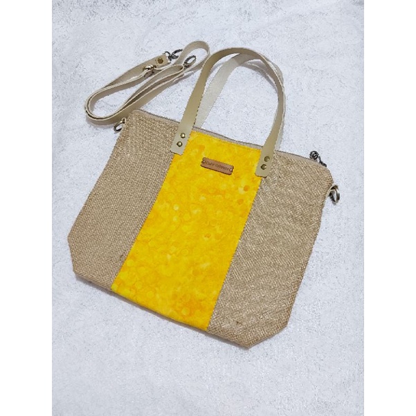 Tas Murah Selempang Sling Tote Hand Bag Jinjing Multi Fungsi Tali Bisa Lepas Pasang Goni Batik