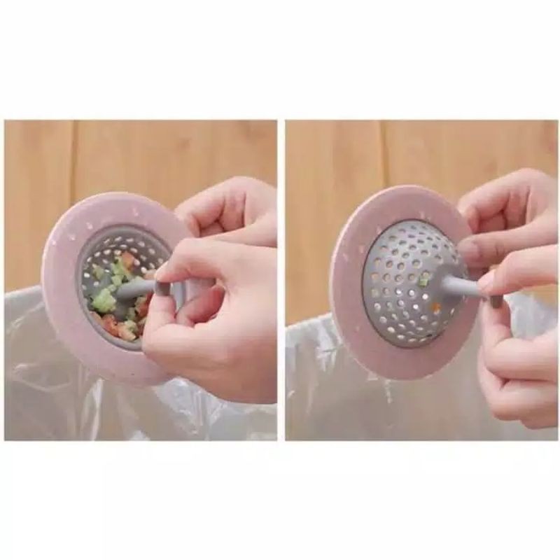 Wastafel Kitchen Sink Colander Silicone Drain Hair Catcher saringan