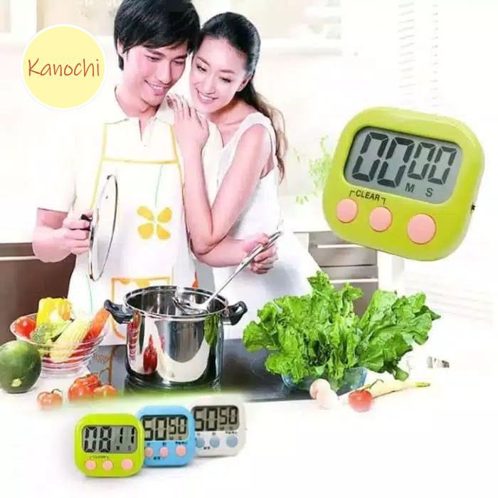 DIGITAL KITCHEN TIMER MASAK MAGNET JAM ALARM STOPWATCH ALAT DAPUR