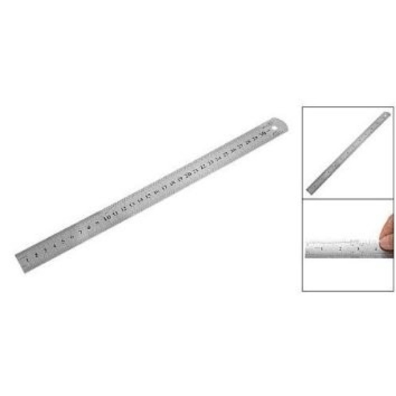 penggaris besi 30cm penggaris ruler stainless steel