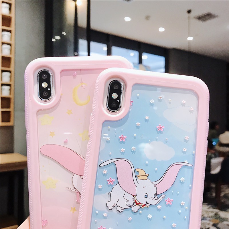 Casing iPhone Gajah Terbang Dumbo iPhone 7plus 6 splus Case iPhone8plus Case Kartun iPhone 6 6 s 7 8 Plus X XS 11 Pro Max ProMax Pelindung Mobile cover